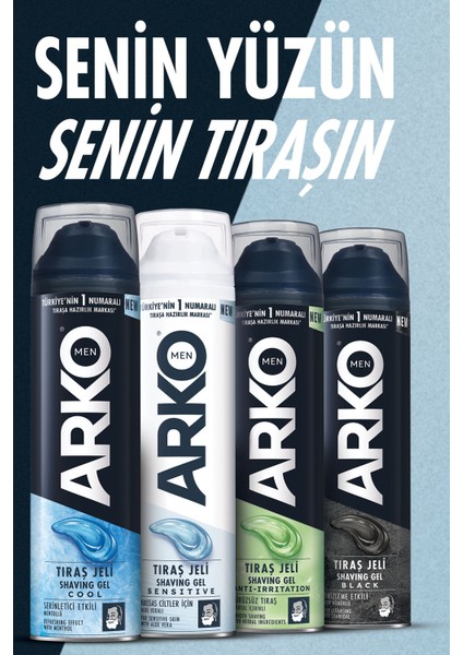 Ferahlatıcı Erkek Bakım Tıraş Jeli 4X200ML, Serin ve Rahatlatıcı Formül indirimleri