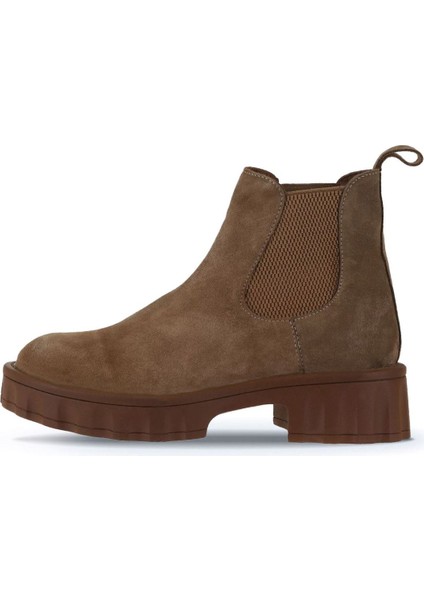 Taba Süet Kadın Dolgu Topuklu Bot 01WV9002 01WV9002 fırsatları