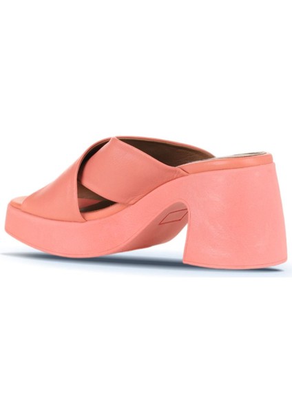 Mercan Deri Kadın Topuklu Terlik 01WY12201 01WY12201 fırsatları