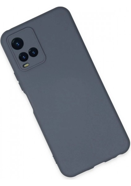 Vivo Y21S Kılıf Nano Içi Kadife Silikon - Gri modelleri