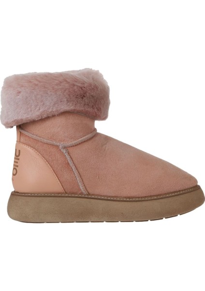 Pudra Deri-Süet Kadın Dolgu Topuklu Bot 01WV6806 01WV6806