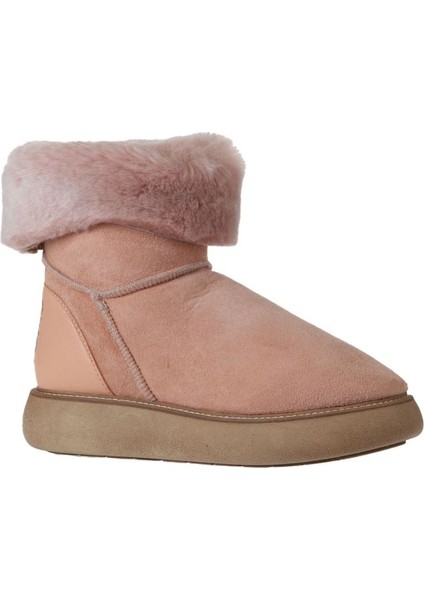 Pudra Deri-Süet Kadın Dolgu Topuklu Bot 01WV6806 01WV6806 fiyatları