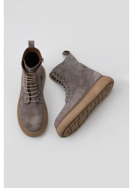 Vizon Süet Kadın Dolgu Topuklu Bot 01WV6802 01WV6802