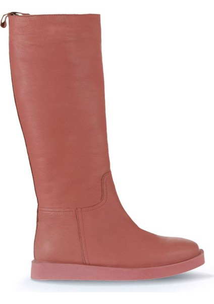 Pembe Deri Kadın Düz Çizme 01WV9705 01WV9705