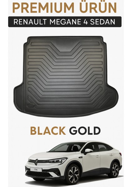 Renault Megane 4 Sedan Bagaj Havuzu 2016-2025 Uyumlu 3D Premium