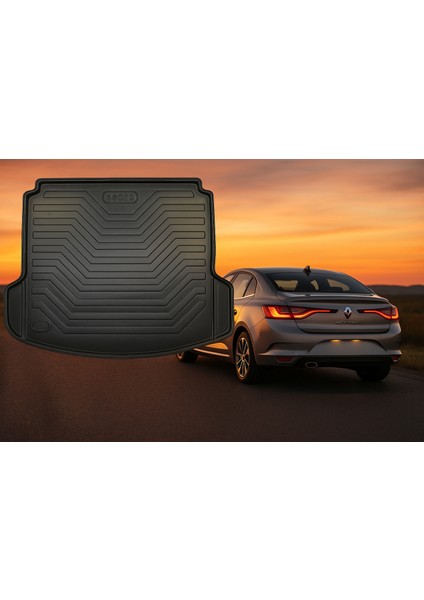 Renault Megane 4 Sedan Bagaj Havuzu 2016-2025 Uyumlu 3D Premium modelleri