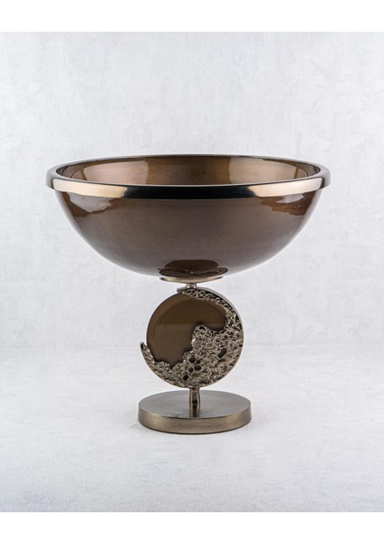 Altın Tozu Cam Kase Large