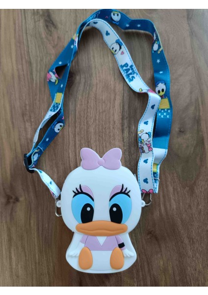 Sevimli Vak Vak Silikon Çocuk Çanta Cüzdan Anahtarlık Kombin