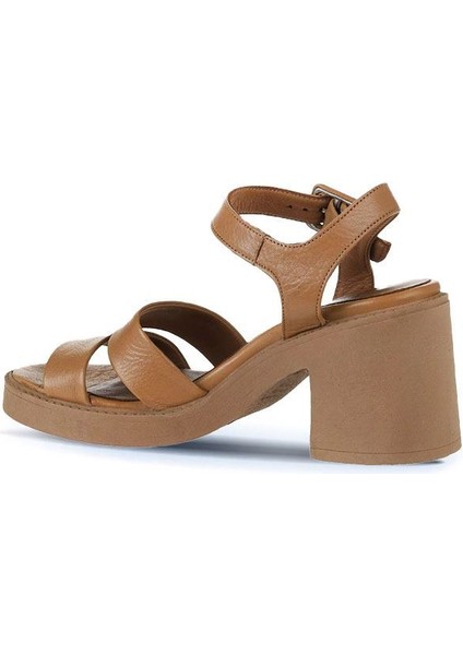 Taba Deri Kadın Topuklu Sandalet 01WY12506 01WY12506 indirimleri
