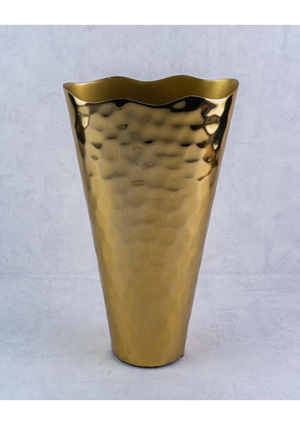 Clara Gold Küçük Çiçek Vazosu 25X10X41 cm