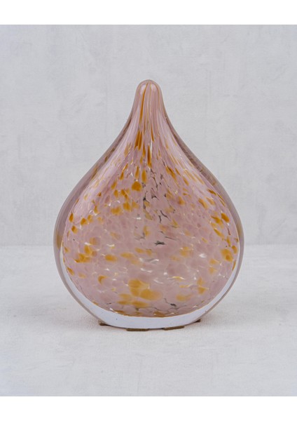 Estetik Lila Bej Elips Cam Obje