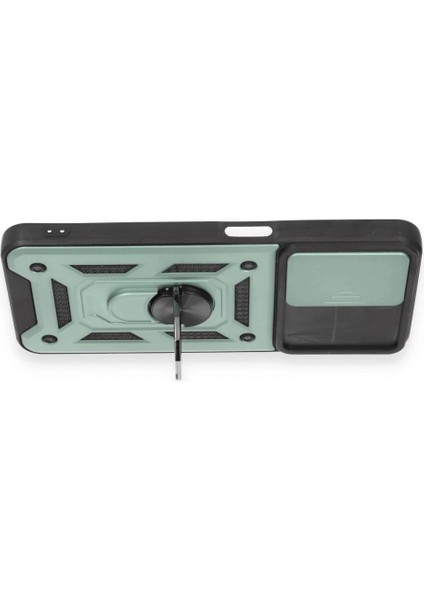 Realme C35 Kılıf Pars Lens Yüzüklü Silikon - Yeşil modelleri