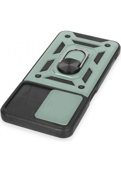 Realme C35 Kılıf Pars Lens Yüzüklü Silikon - Yeşil fırsatları