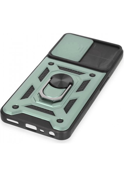 Realme C35 Kılıf Pars Lens Yüzüklü Silikon - Yeşil indirimleri