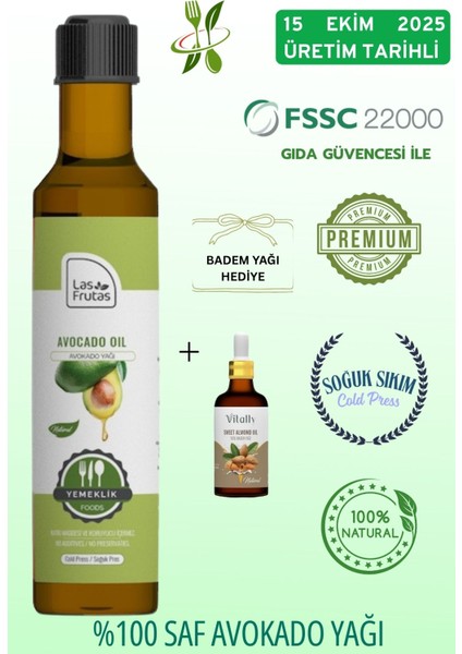 Yemeklik Avokado Yağı 250 ml