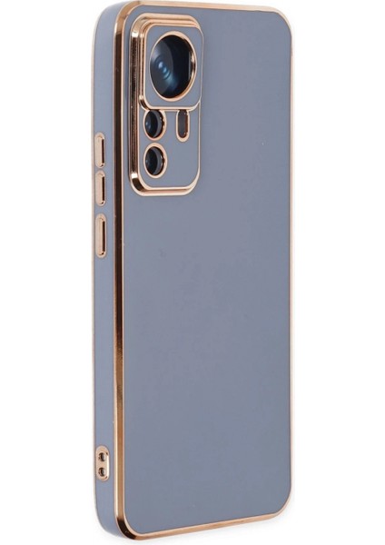 Xiaomi Mi 12T Pro Kılıf Volet Silikon - Mavi