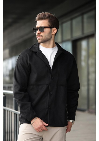 Siyah Kaşe Gömlek Ceket E6765 fiyatları