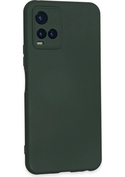 Vivo Y21S Kılıf Nano Içi Kadife Silikon - Koyu Yeşil fiyatları