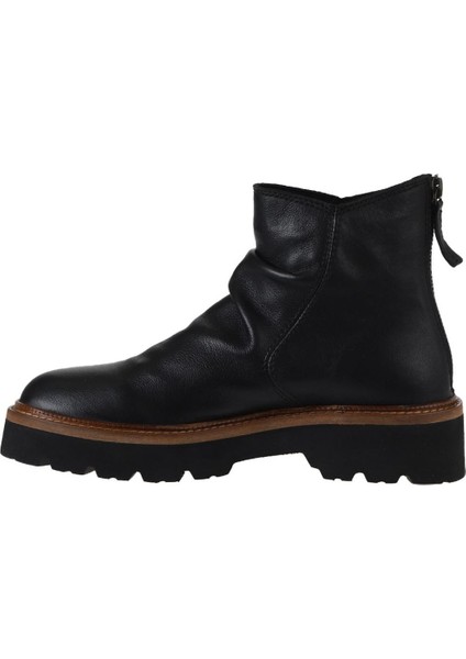 Siyah Deri Kadın Düz Bot 01WV9900 01WV9900 fırsatları