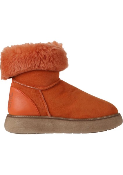 Turuncu Deri-Süet Kadın Dolgu Topuklu Bot 01WV6806 01WV6806