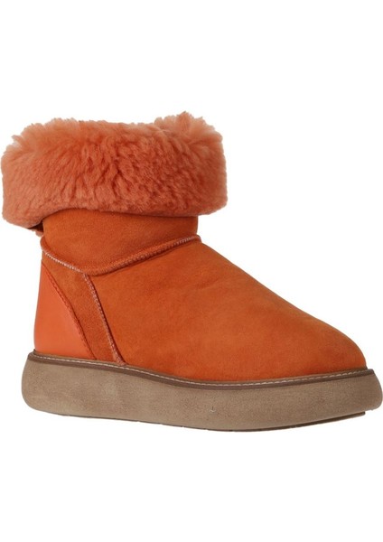 Turuncu Deri-Süet Kadın Dolgu Topuklu Bot 01WV6806 01WV6806 fiyatları