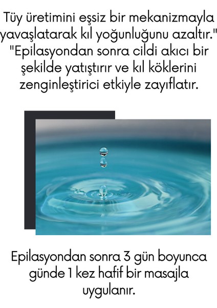 Tüy Azaltıcı ve Nemlendirici Süt, Gymnema Sylvestre & Hyaluronik Asit, 100 ml fiyatları