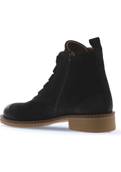 Siyah Nubuk Kadın Düz Bot 01WV6002 01WV6002 indirimleri
