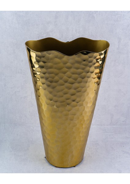 Clara Gold Büyük Çiçek Vazosu 25X10X41 cm