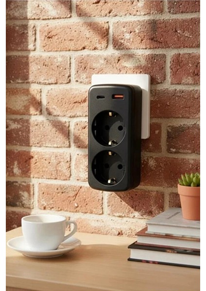 Çoklu Priz Yüksek Gerilim Korumalı 2'li Priz 1xusb 1xtype-C Çıkışlı Grup Priz Çoğaltıcı fırsatları