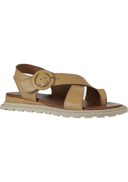 Bej Deri Kadın Parmak Arası Sandalet 01WY5408 01WY5408 modelleri