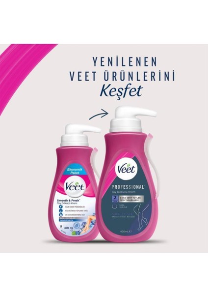 400ML Tüy Dökücü Krem, Güçlü ve Etkili, Yumuşak ve Pürüzsüz Cilt Için