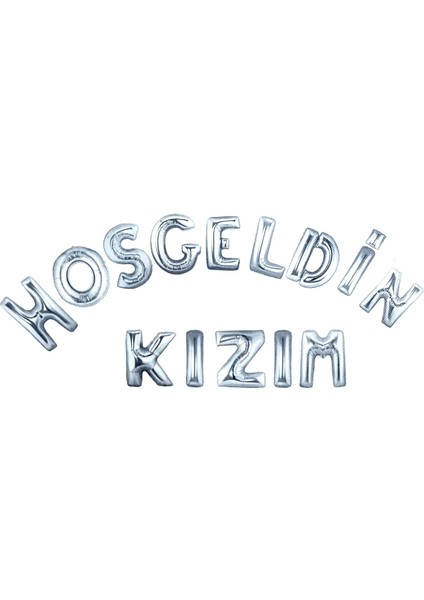 hoşgeldin kızım set folyo balon