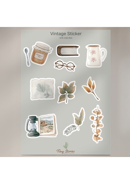 Vintage Sticker Set - 4 Sayfa fiyatları