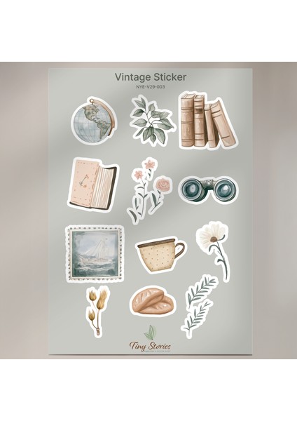 Vintage Sticker Set - 4 Sayfa fırsatları