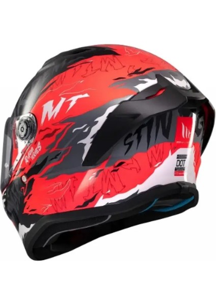 Kask mt Stınger Ardent B5 Mat Siyah/kırmızı