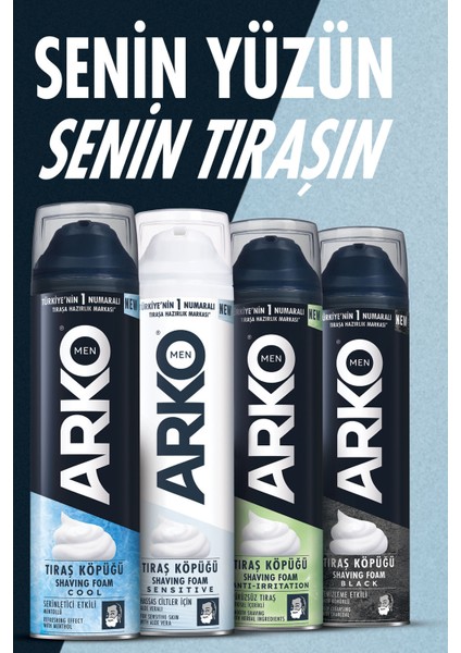 Yumuşak ve Rahat Tıraş Köpüğü, 4X200 Ml, Erkekler Için. indirimleri