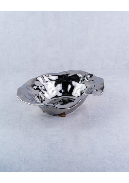 Sea Star Silver Dekoratif Kase 33X24X9 cm