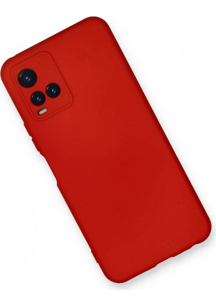 Vivo Y21S Kılıf Nano Içi Kadife Silikon - Kırmızı fiyatları