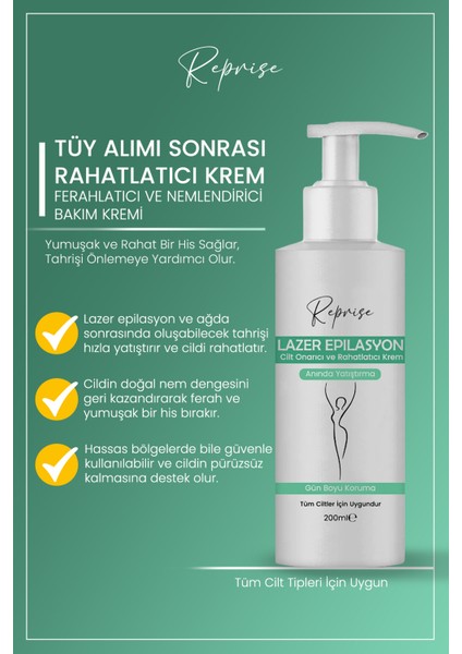 Nemlendirici, Leke Önleyici ve Tahriş Azaltıcı Krem 200 Ml, Unisex Kullanım fırsatları
