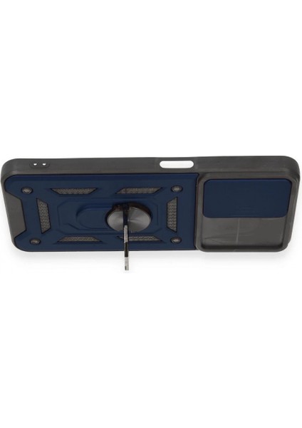 Realme C35 Kılıf Pars Lens Yüzüklü Silikon - Lacivert modelleri