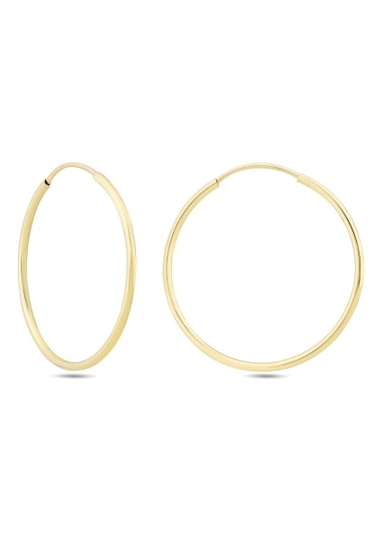 14 Ayar Halka Altın Küpe