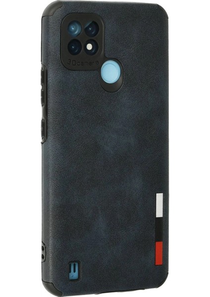 Realme C21 Kılıf Loop Deri Silikon - Lacivert modelleri