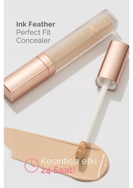 Ink Feather Perfect Fit Concealer 04 Latte - SPF30 Pa++ 24 Saat Kalıcı Çok Yönlü Kapatıcı fiyatları