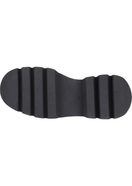 Siyah Deri Kadın Dolgu Topuklu Ayakkabı 01WZ8401 01WZ8401 indirimleri