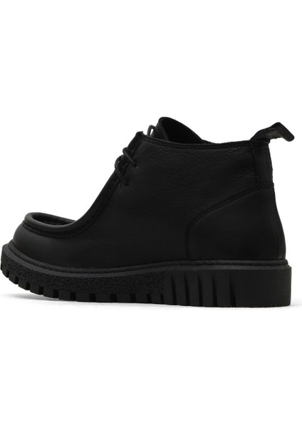 Siyah Deri Kadın Düz Bot 01WZ5206 01WZ5206 fırsatları