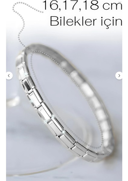 Ince Nomi Italyan Charm Çelik Bileklik fiyatları