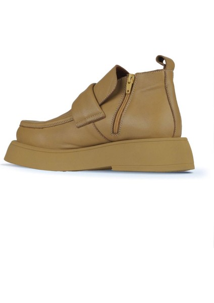 Tarçın Deri Kadın Düz Bot 01WZ6402 01WZ6402 fırsatları