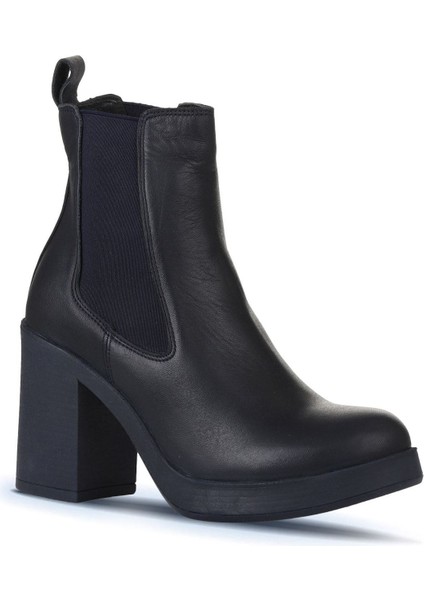 Lacivert Deri Kadın Topuklu Bot 01WZ3202 01WZ3202 fiyatları