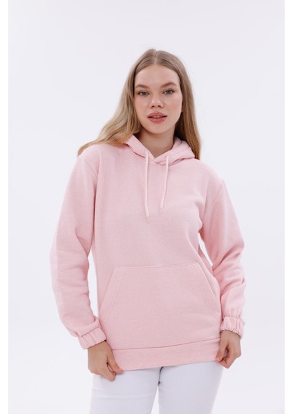 Kolu Lastikli Kapşonlu Sweat