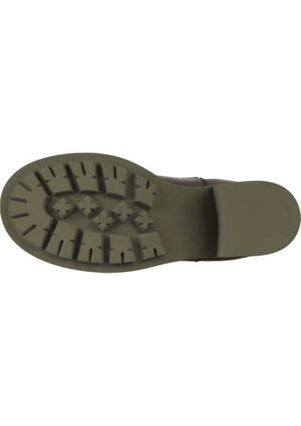 Haki Deri Kadın Topuklu Bot 01WZ7902 01WZ7902 indirimleri